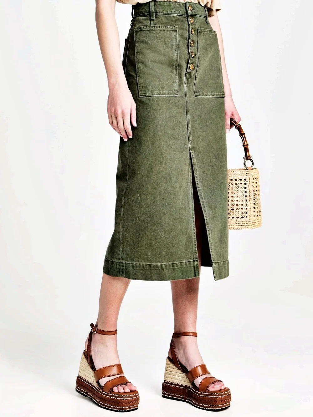 🆕{Castañer} Faure Leather & Jute Wedge Espadrilles